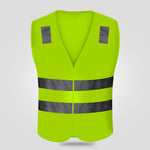 10 Pieces Reflective Vest Construction Fluorescent Vest Multi Pocket Traffic And Road Safety Protective Clothing Annual Review Of Two Horizontal Four Point Velcro