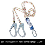 Safety Rope Kaibit Self-locking Hook Aerial Work Anti Falling Double Hook Damping Connecting Rope