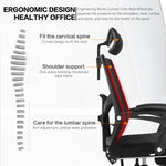 ECVV Ergonomic Adjustable Office Chair High Back Computer Gaming Chair Breathable Mesh Desk Chair with Headrest with Lumbar Support and Footrest