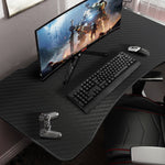 ECVV Gaming Desk Computer Desk Home Office Desk Study Workstation 44 inch Extra Large Modern Ergonomic E-sports PC Carbon Fiber Writing Desk black