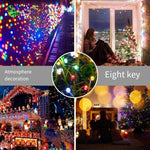 Solar Energy Color Lamp Flashing Lamp String Outdoor Courtyard Creative Sky Full Star Decorative Lamp Villa Garden Outdoor Waterproof Atmosphere Lamp