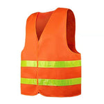 20 Pieces Reflective Vest Vest Lattice Environmental Sanitation Vest Construction Riding Warning Reflective Vest Environmental Sanitation Overalls Can Be Printed Fluorescent Orange Vest Orange