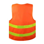 20 Pieces Reflective Vest Vest Lattice Environmental Sanitation Vest Construction Riding Warning Reflective Vest Environmental Sanitation Overalls Can Be Printed Fluorescent Orange Vest Orange