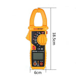 PEAKMETER Digital Clamp Meter 2000 Counts Multimeter AC/DC Voltage Current Resistance Continuity Measurement Tester