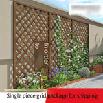 6 Pieces Flower Blue Hanger Grid Climbing Vine Rack Outdoor Plant Balcony Decoration Flowerpot Hanger Outdoor Anti-corrosion Wood Support Climbing Flower Rack Courtyard Wood Foot Carbonization Medium