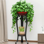 6 Pieces European Style Iron Decorative Flower Shelf Balcony Living Room Multi-layer Flower Pot Rack Green Rose Chlorophytum Fleshy Indoor Shelf White (two Floors 82cm High)