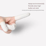 Latex Finger Cover Anti Static Powder Free Finger Cover Thickened Wear Resistant Anti Slip Protective Finger Cover Milky White 500g (about 900)