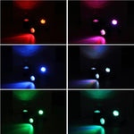 Solar Colorful Underwater Lamp Outdoor Waterproof Villa Courtyard Pool Rockery Flower Bed LED Lawn Landscape Solar Underwater Lamp 3 Lamp Caps