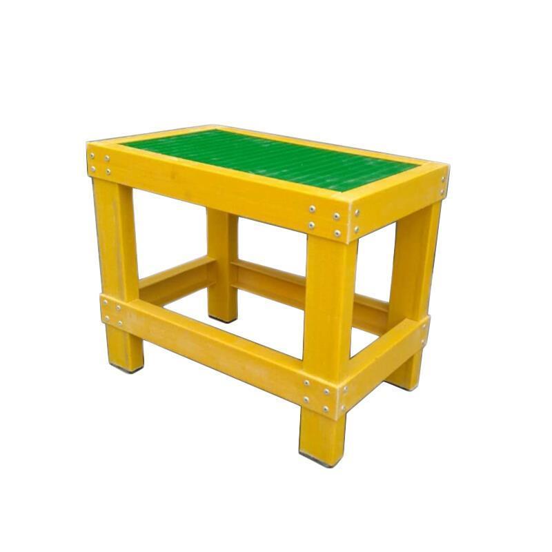 Step Ladder FRP Material No-slip Design Yellow