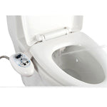 IBAMA Dual Nozzle Toilet Bidet Non-Electric Mechanical Water Toilet Seat Attachable Bidet