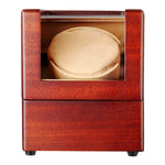 CHIYODA Automatic Single Watch Winder Handmade Wooden Watch box With Quiet Mabuchi Motor and 12 Rotation Modes