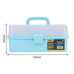 Deli 10 Pieces Art Toolbox 13" Blue Tool Box Toolkit DL432013A