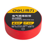 Deli 50 Rolls Red Electrical Insulation Tape 0.13mm*18mm*10m Tape DL5262