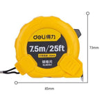 Deli 30 Pieces Metric Steel Measuring Tape 7.5m/25ftx25mm DL9075Y