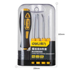 Deli 20 Packs Multi-purpose Screwdriver Set 9-Piece Set DL636009