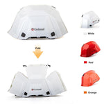 Folding Safety Helmet Hard Hats Head Protection Suitable For Construction Workers Thickened ABS Material White/Red/Orange Optional