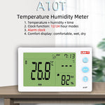 UNI-T Digital LCD Thermometer Humidity Meter Clock Hygrometer of Weather Station Tester with Alarm Clock Function A10T