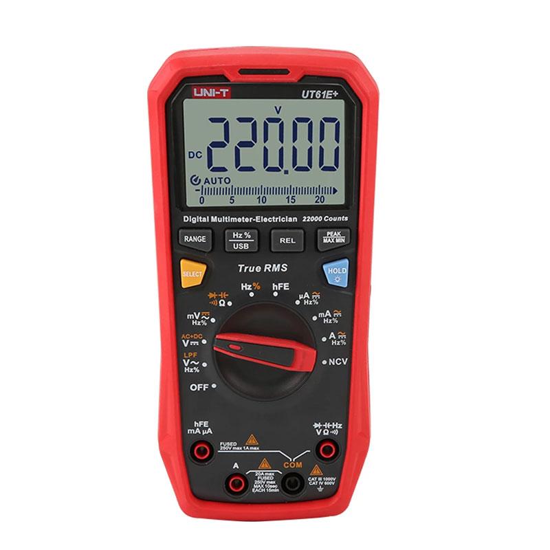 UNI-T Digital Multimeter NCV 1000V True RMS AC/DC Voltage Current Resistance Capacitance Tester UT61E