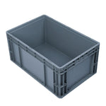 Thickened Plastic Logistics Box European Standard Auto Parts Turnover Box Storage Box Parts Box 600 * 400 * 230 Gray