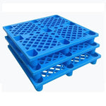 Forklift Pallet Plastic Pallet Warehouse Backing Plate Forklift Grid Moisture-proof Plate Stackable Goods Pallet Shelf Blue 80 * 80 * 14cm