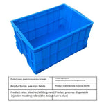 Plastic Turnover Box Rectangular Blue Thickened Material Storage Box, Logistics Transportation Frame, 550 * 420 * 260mm