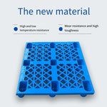 Forklift Pallet Plastic Pallet Warehouse Backing Plate Forklift Grid Moisture-proof Plate Stackable Goods Pallet Shelf Blue 80 * 80 * 14cm