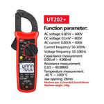 UNI-T Digital Clamp Meter DC AC Current Auto Range True RMS Temperature Capacitance NCV Ohm Tester Multimeter